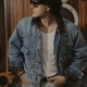 levi's x Barbour리바이스 x 바버 타입 II 트러커 자켓 빈티지 워시드 데님