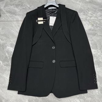 GIVENCHY 지방시 남성 스카프 스트랩 하네스 메탈 핀 싱글 블레이저 자켓 #1736819