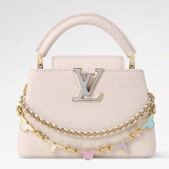 LOUIS VUITTON 루이비통 카푸신 BB 플라워체인 토트백 M2A362