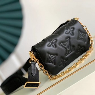 LOUIS VUITTON 루이비통 월릿 온 스트랩 Bubblegram M81398